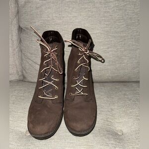 Timberland Women Brown Laced Up Boots